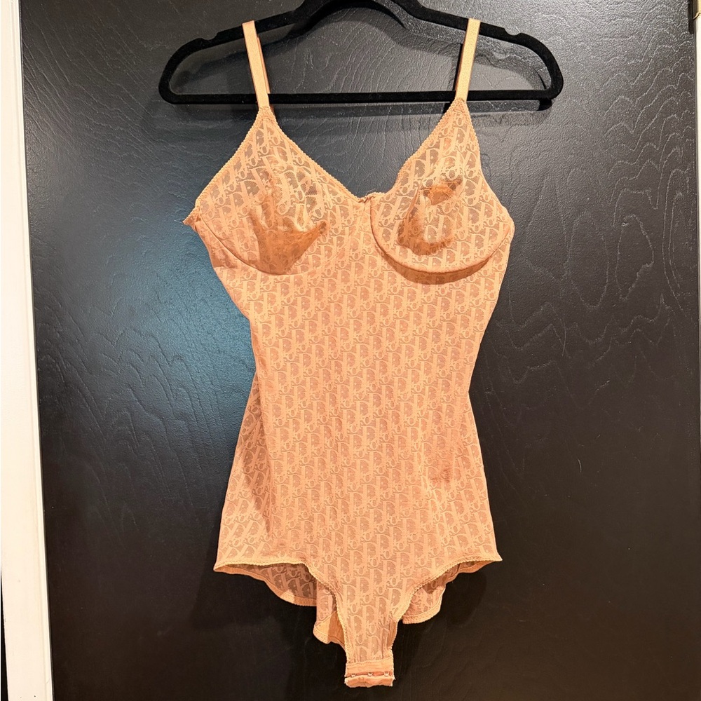 Dior Vintage Nude Shapewear Bodysuit - 38C